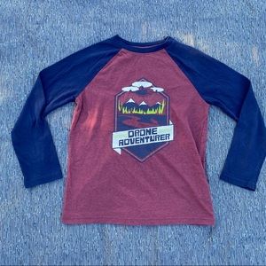 Cat & Jack Boys “Drone Adventurer” Long Sleeved Tee Size S 6/7